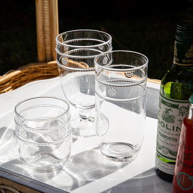 Juliska Isabella Acrylic Large Tumbler - Clear - Image 3